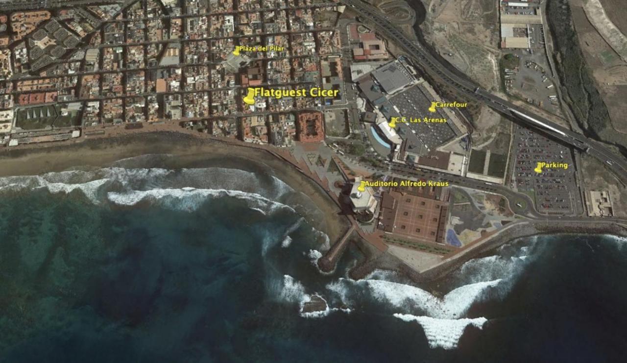 Flatguest Cicer - 3Bdr + Balcony + Beach Las Palmas Buitenkant foto